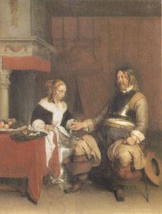 Gerard Ter Borch The Military Admirer (mk05) China oil painting art